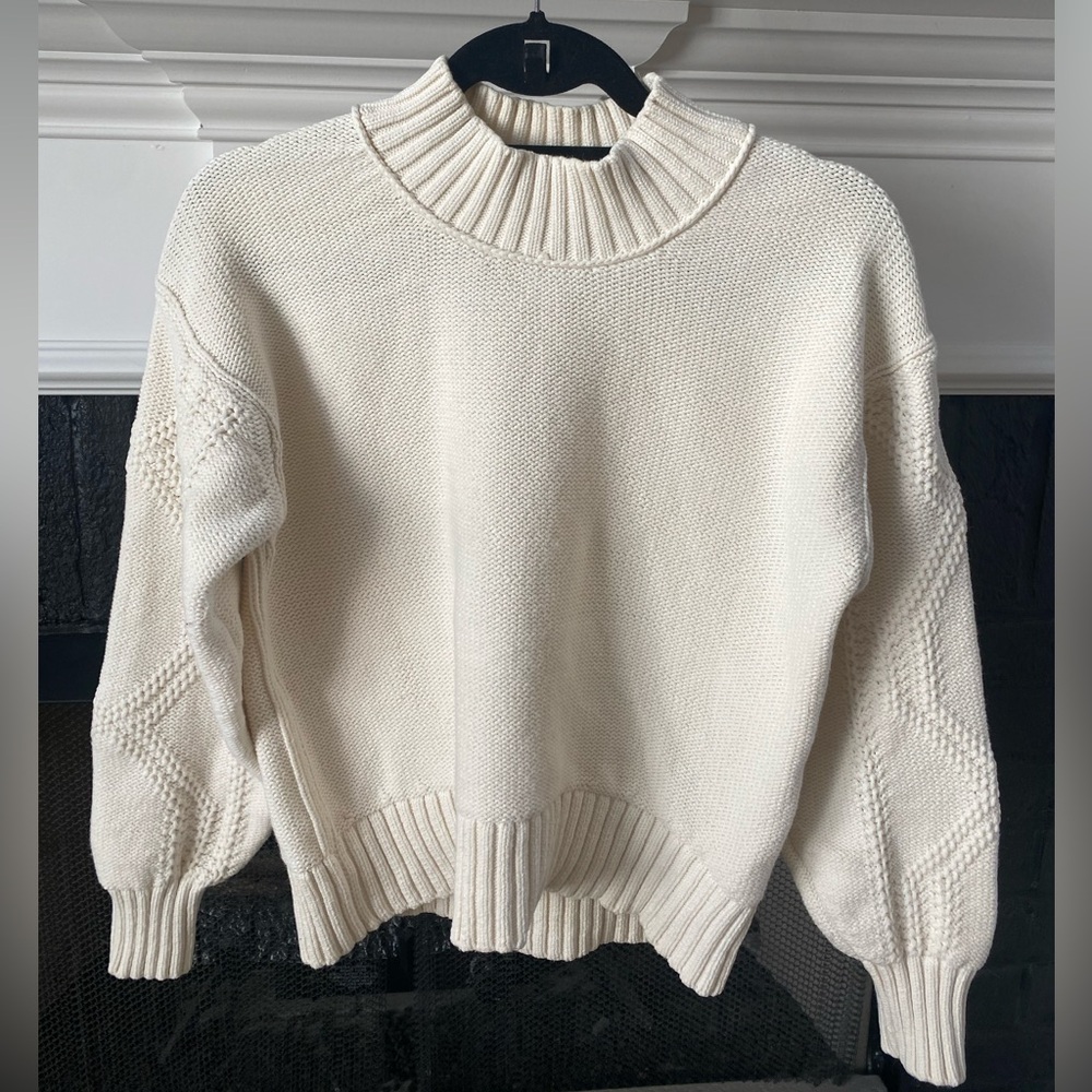 EVERLANE Texture Cotton Cable Sweater
